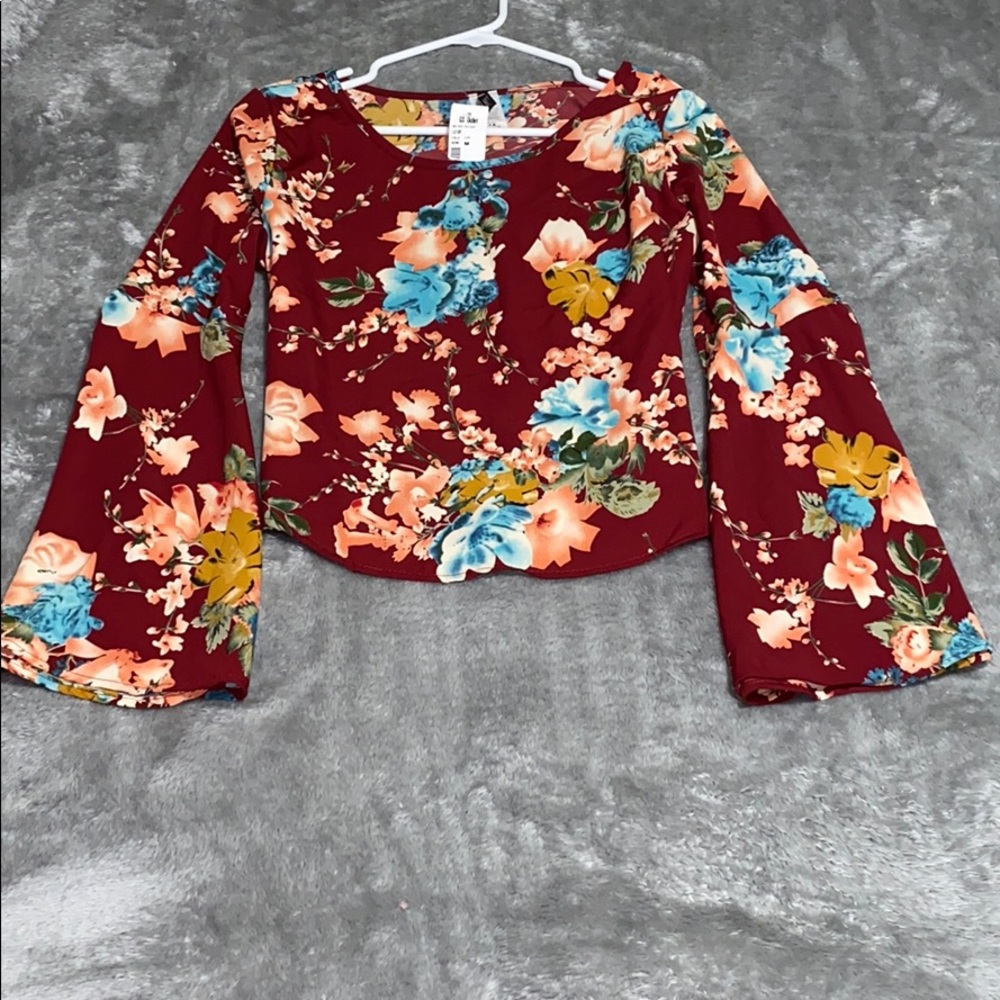 Palacio Burgundy blouse